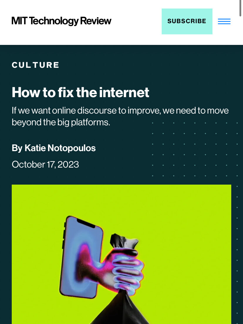 How to fix the internet